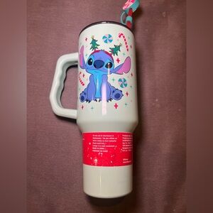 Disney Stitch Holiday Christmas Tumbler Stanley Owala Straw Water Cup Green
